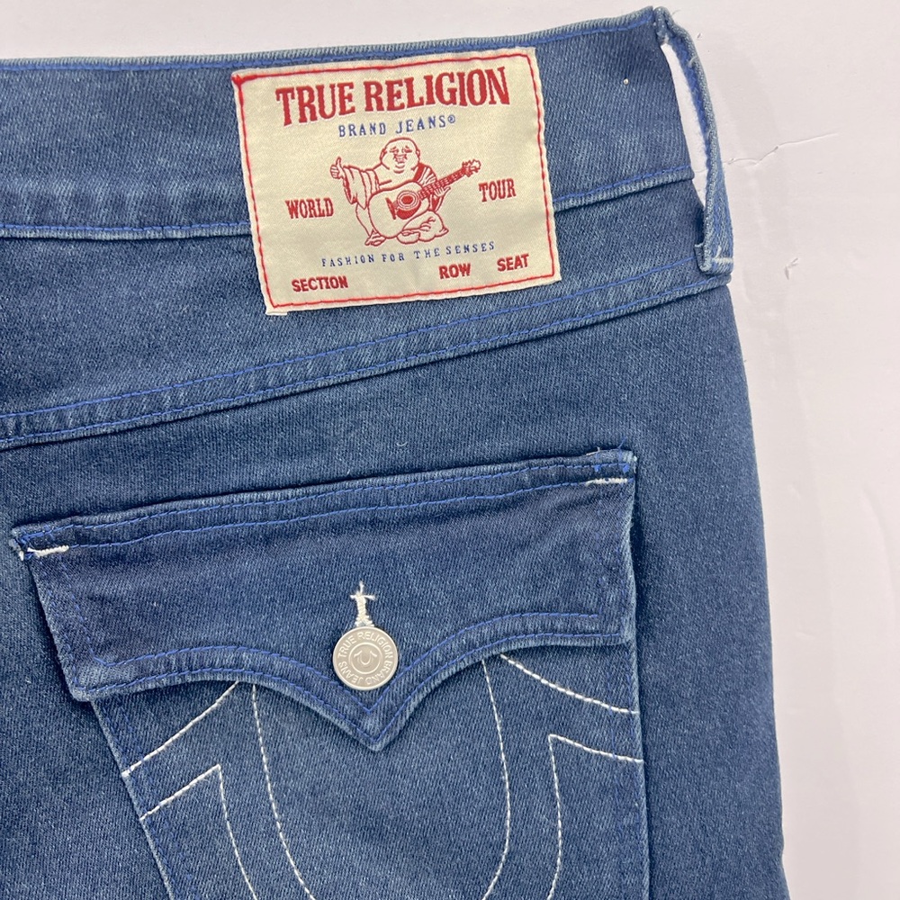 TRUE RELIGION JEANS, ROCCO RELAXED SKINNY, DARK SCORCHED, WASH,W 36, IN-SEAM 32 - Picture 11 of 16
